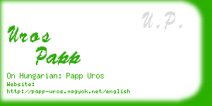 uros papp business card